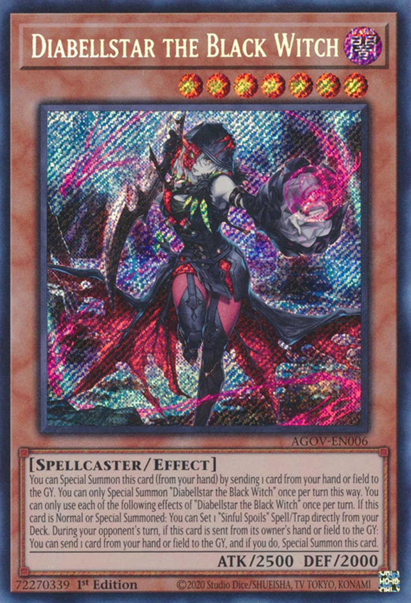 AGOV-EN006 Diabellstar the Black Witch Secret Rare