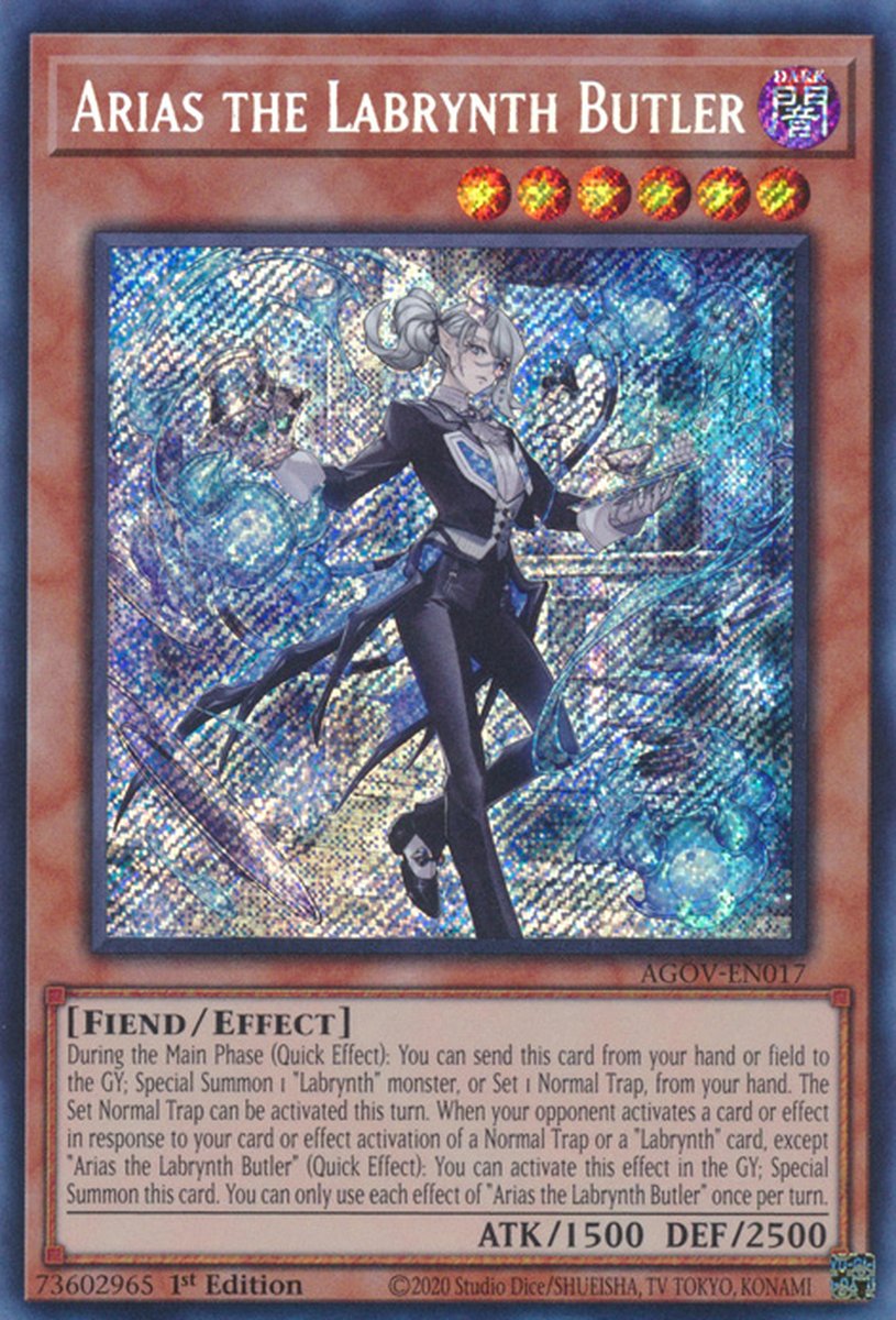 AGOV-EN017 Arias the Labrynth Butler Secret Rare