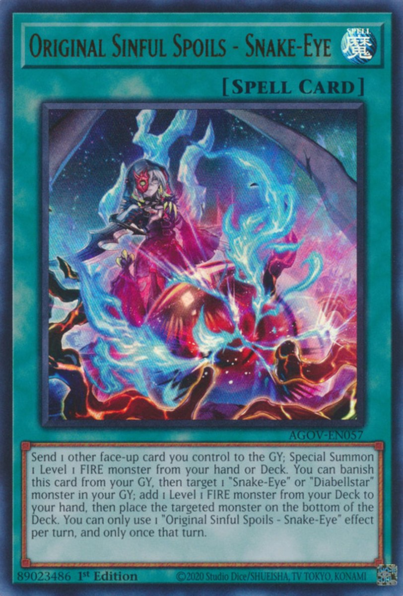 AGOV-EN057 Original Sinful Spoils - Snake-Eye Ultra Rare