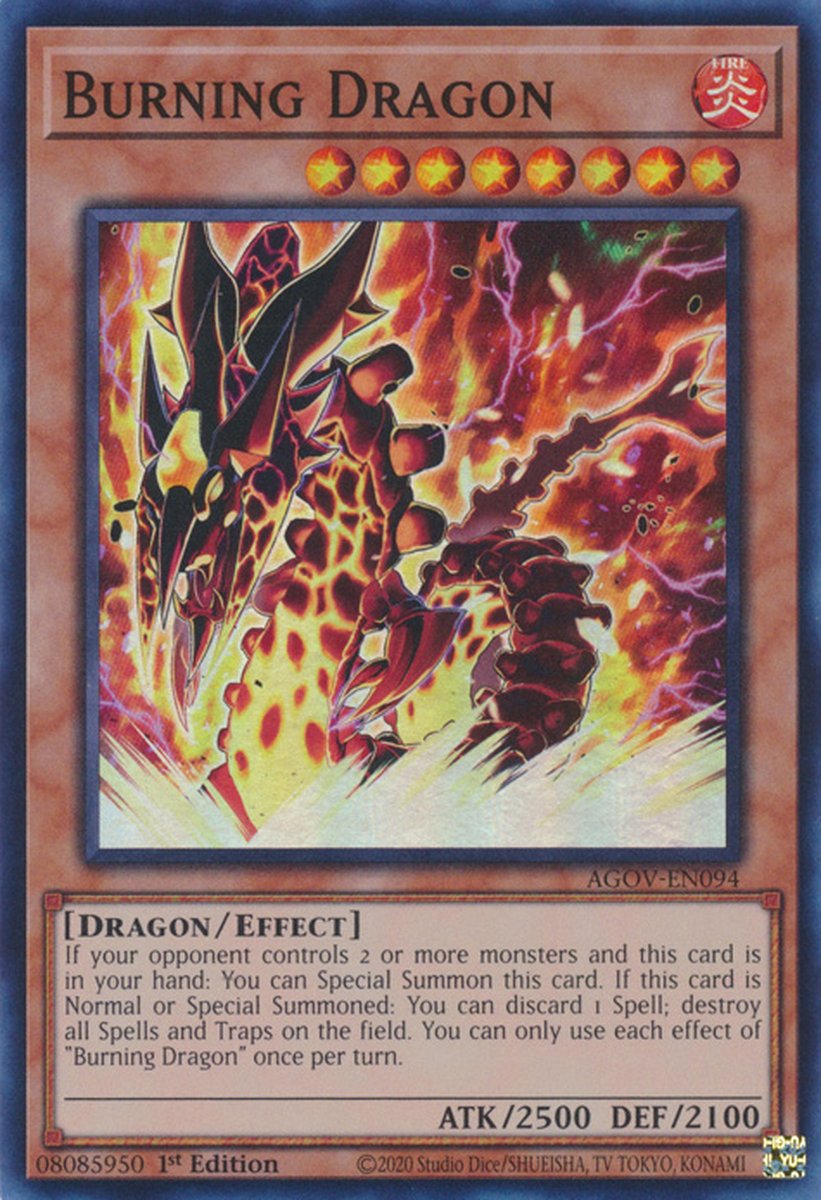 AGOV-EN094 Burning Dragon Super Rare