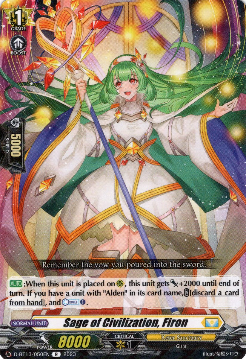 D-BT13/050EN Sage of Civilization, Firon Rare (R)