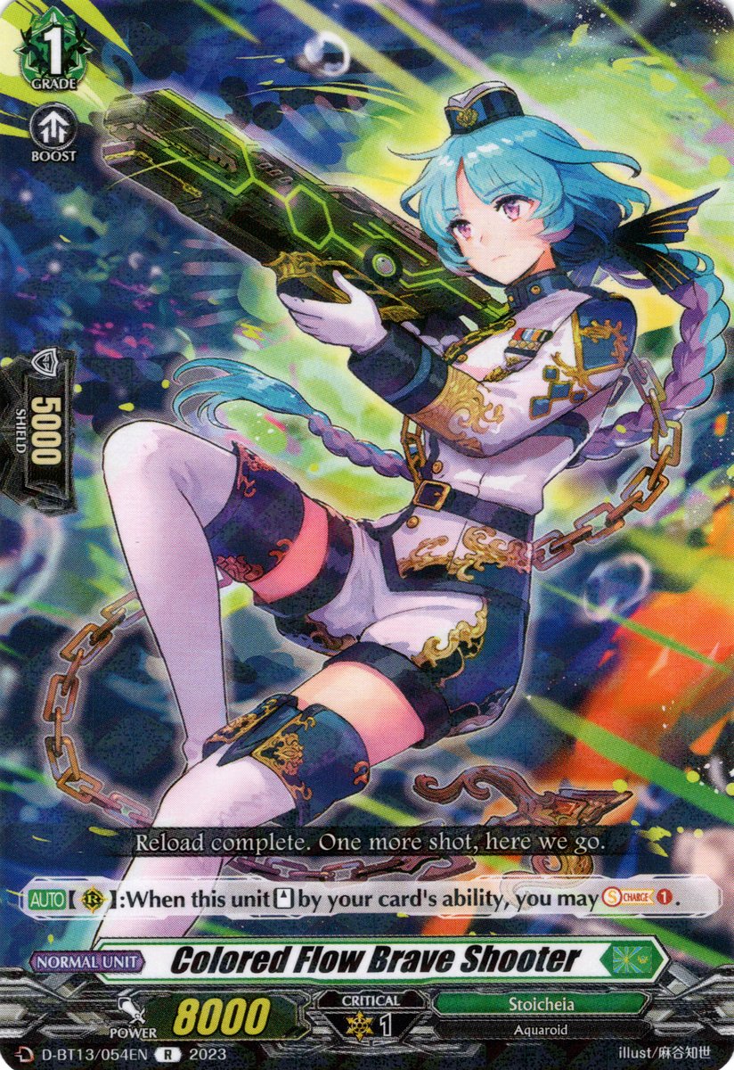 D-BT13/054EN Colored Flow Brave Shooter Rare (R)