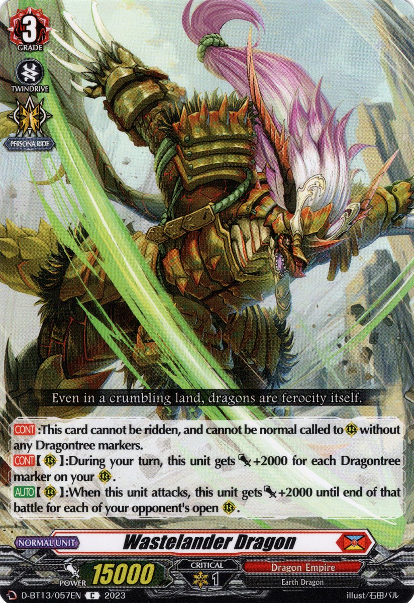 D-BT13/057EN Wastelander Dragon Common (C)