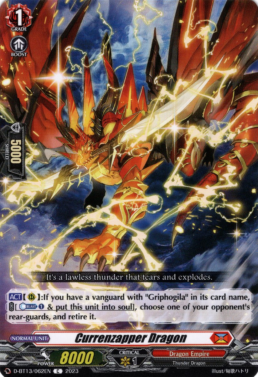 D-BT13/062EN Currenzapper Dragon Common (C)