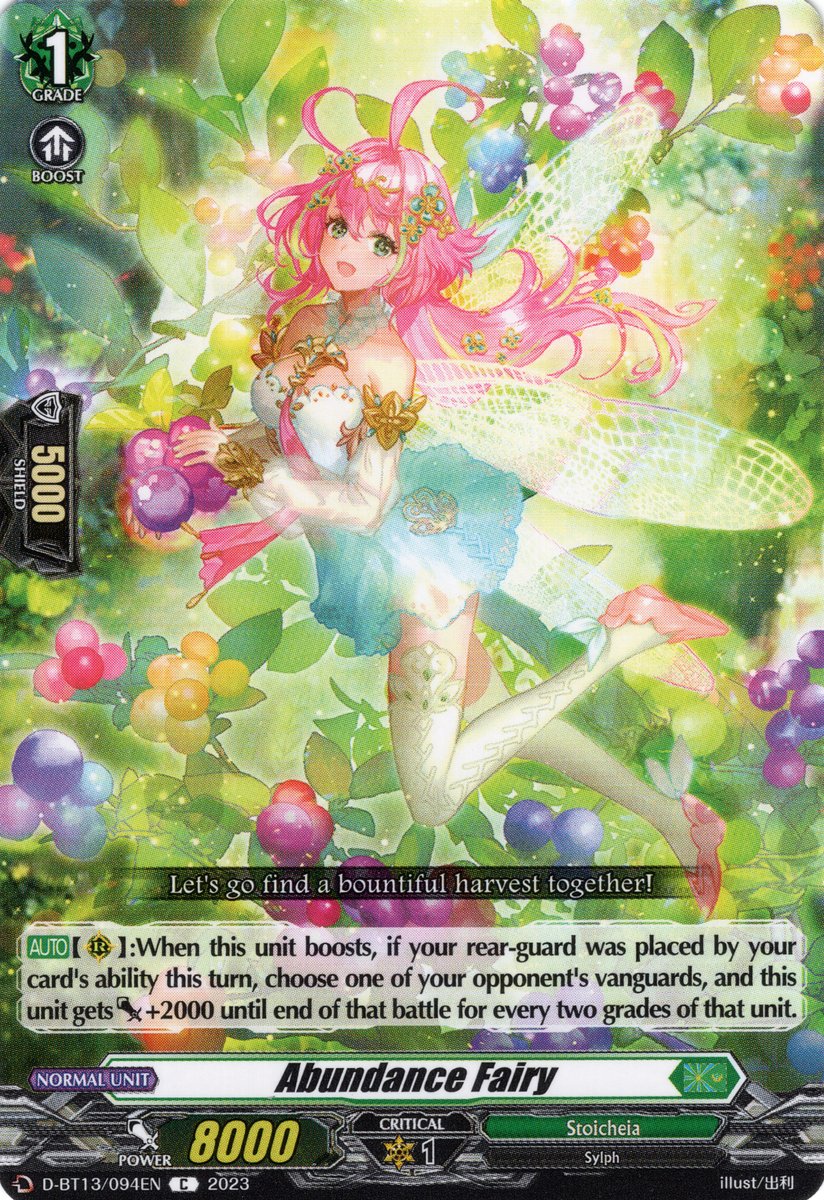 D-BT13/094EN Abundance Fairy Common (C)