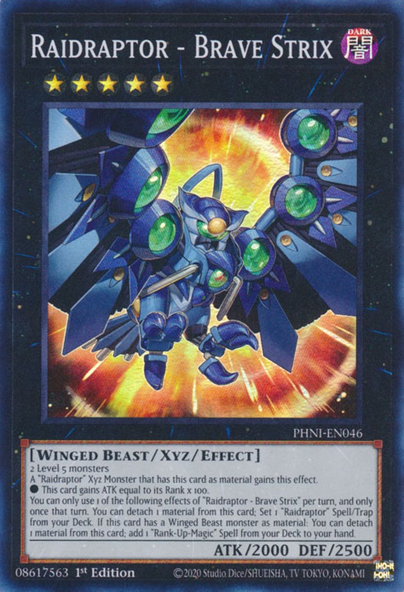 PHNI-EN046 Raidraptor - Brave Strix Super Rare