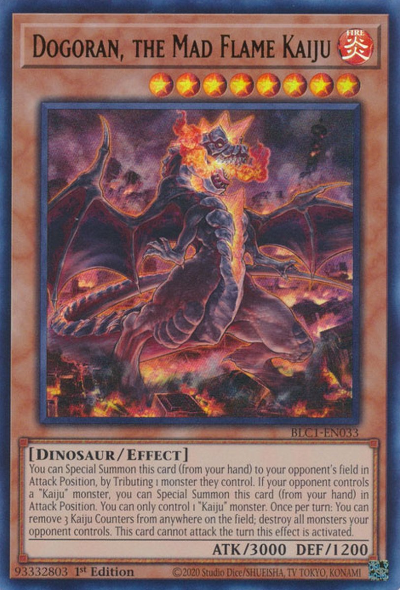 BLC1-EN033 Dogoran, the Mad Flame Kaiju Ultra Rare