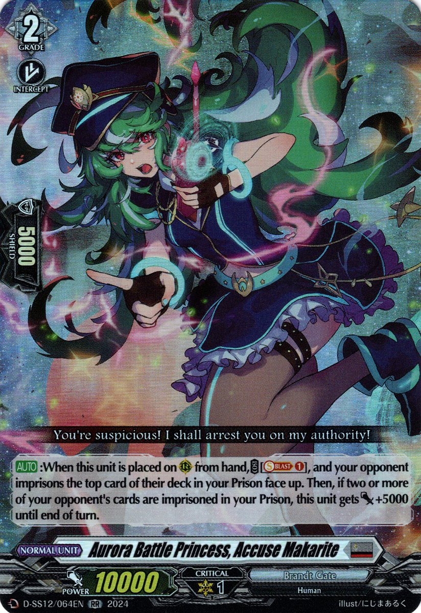 D-SS12/064EN Aurora Battle Princess, Accuse Makarite Double Rare (RR)