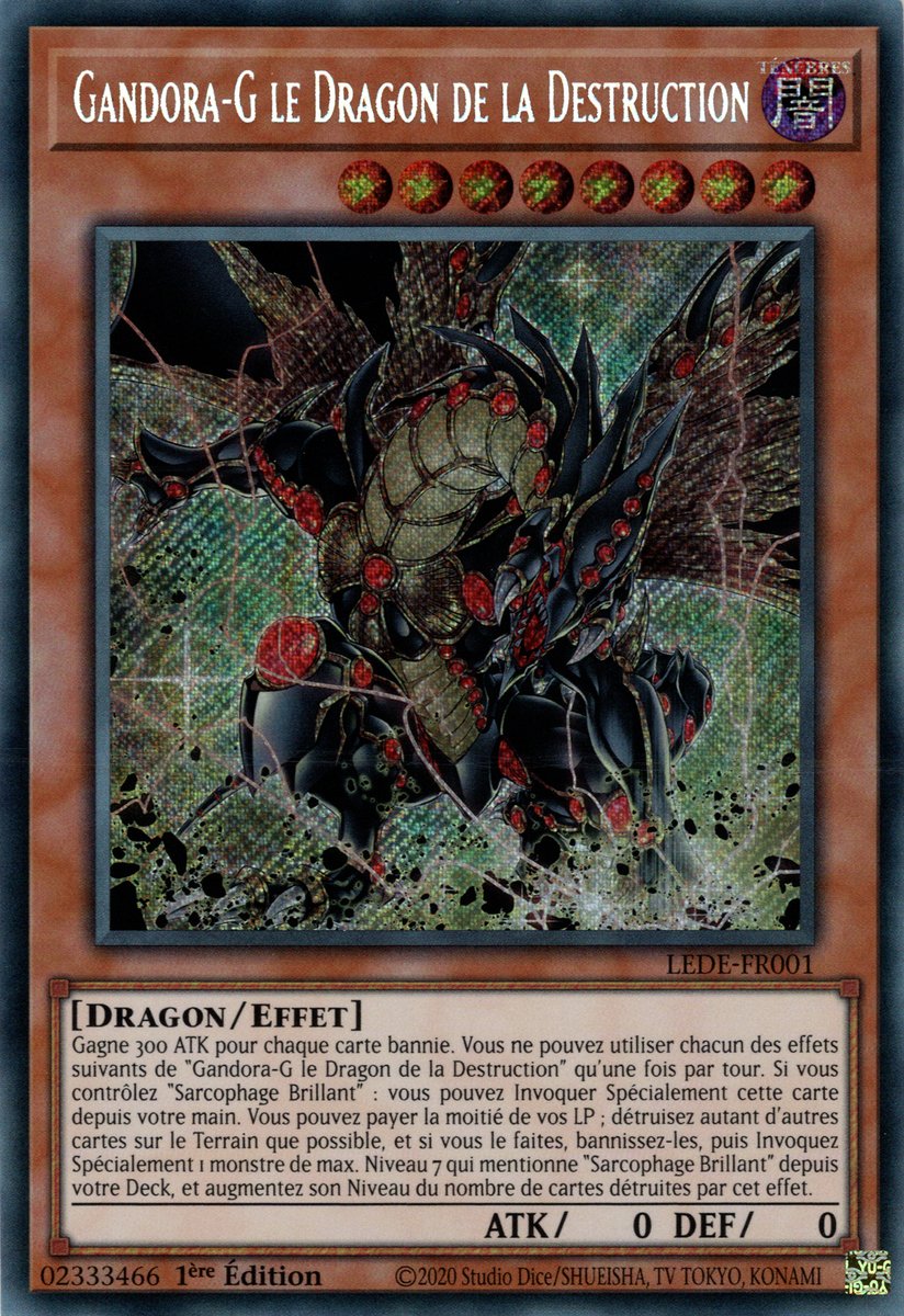 LEDE-FR001 Gandora-G le Dragon de la Destruction Secret Rare