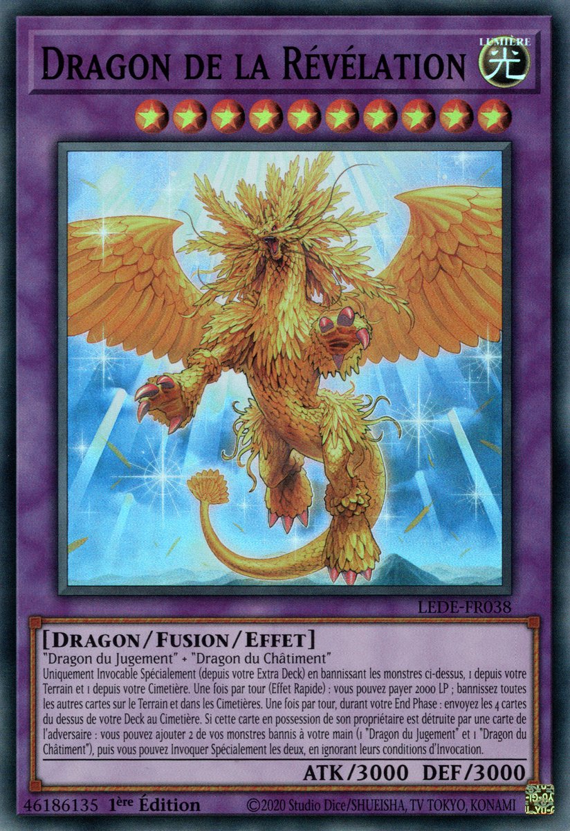 LEDE-FR038 Dragon de la Révélation Super Rare