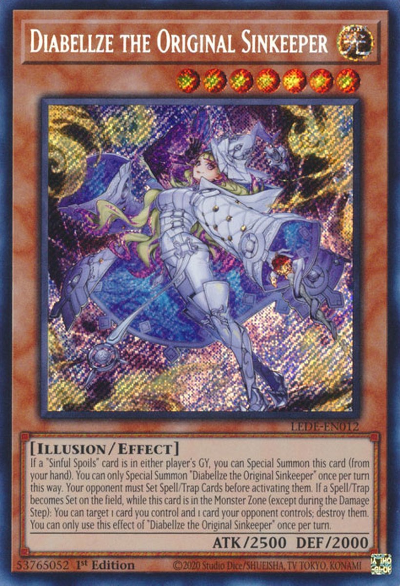 LEDE-EN012 Diabellze the Original Sinkeeper Secret Rare