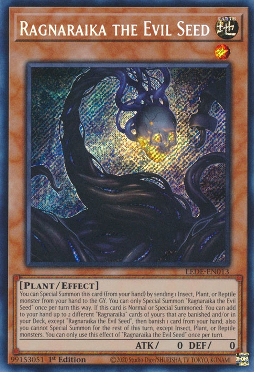 LEDE-EN013 Ragnaraika the Evil Seed Secret Rare