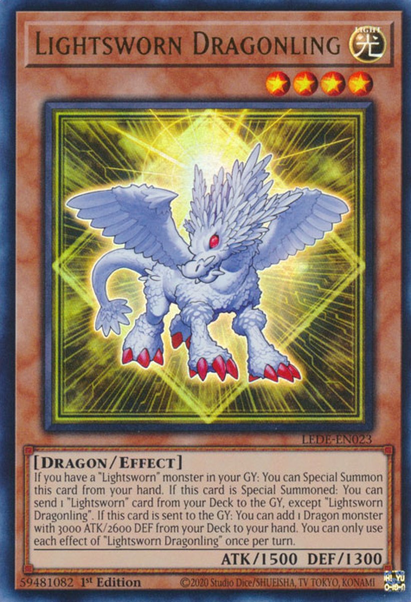 LEDE-EN023 Lightsworn Dragonling Ultra Rare