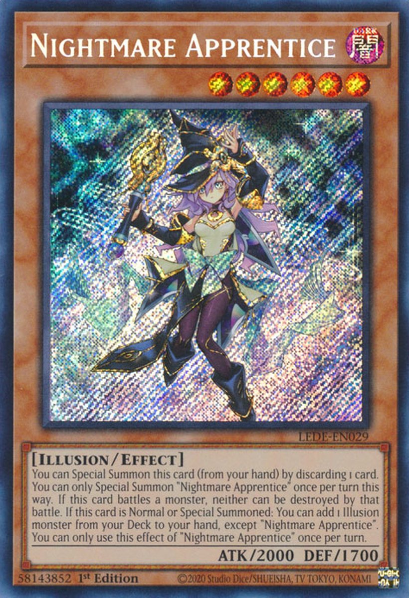 LEDE-EN029 Nightmare Apprentice Secret Rare