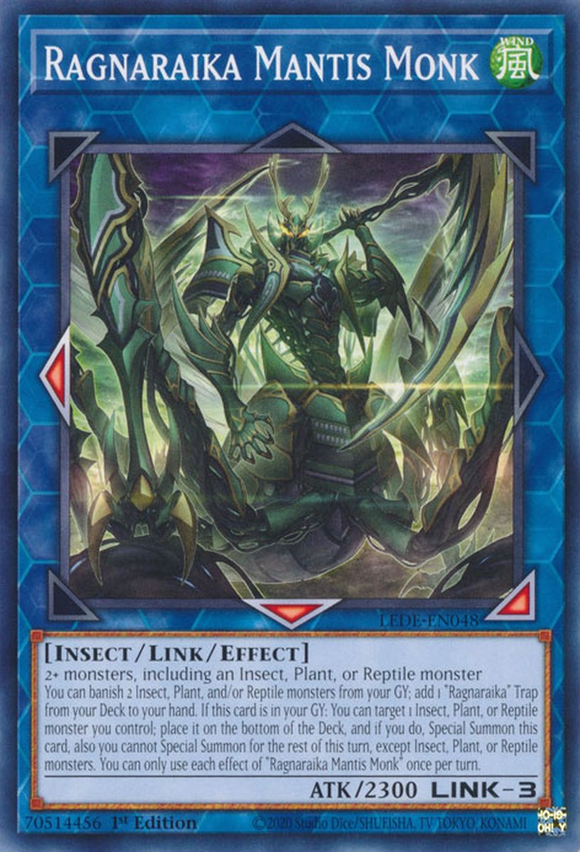 LEDE-EN048 Ragnaraika Mantis Monk - Yu-Gi-Oh