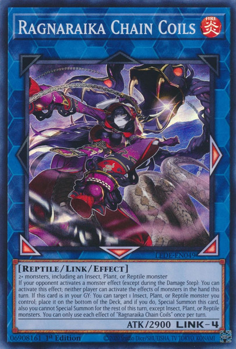 LEDE-EN049 Ragnaraika Chain Coils Super Rare