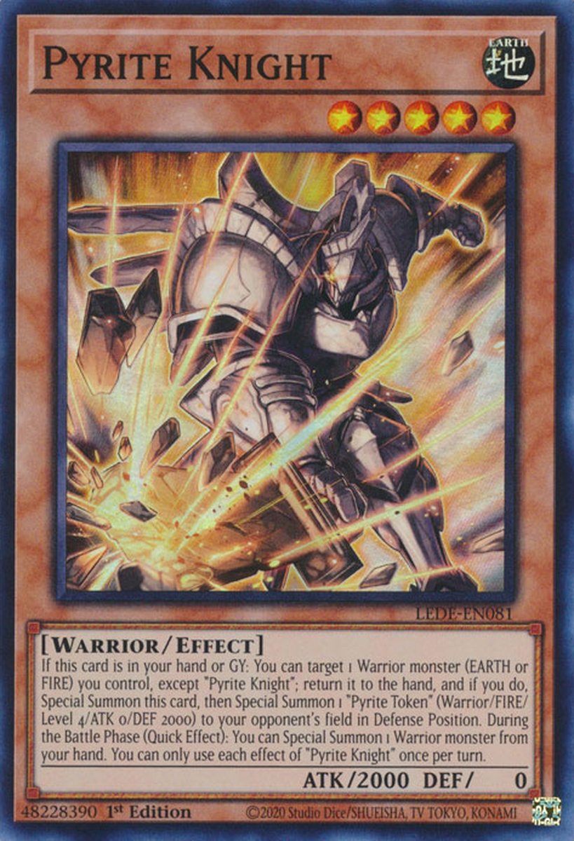 LEDE-EN081 Pyrite Knight Super Rare