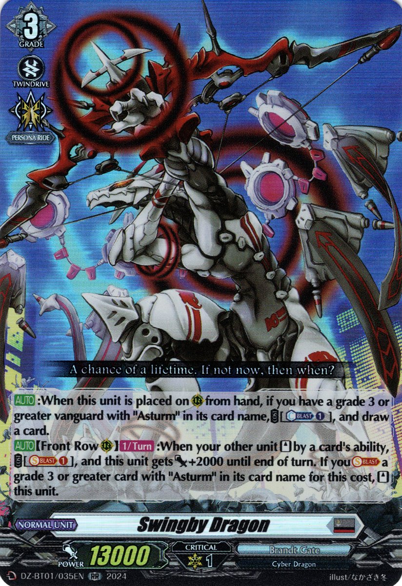 DZ-BT01/035EN Swingby Dragon Double Rare (RR)