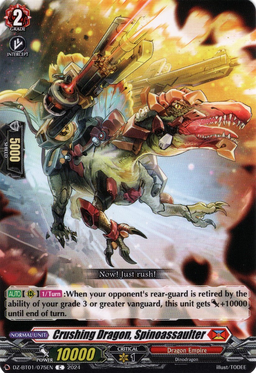 DZ-BT01/075EN Crushing Dragon, Spinoassaulter Common (C)