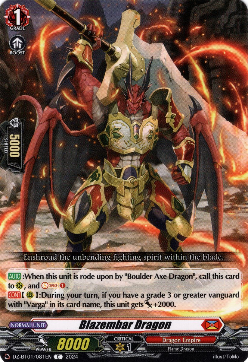 DZ-BT01/081EN Blazembar Dragon Common (C)