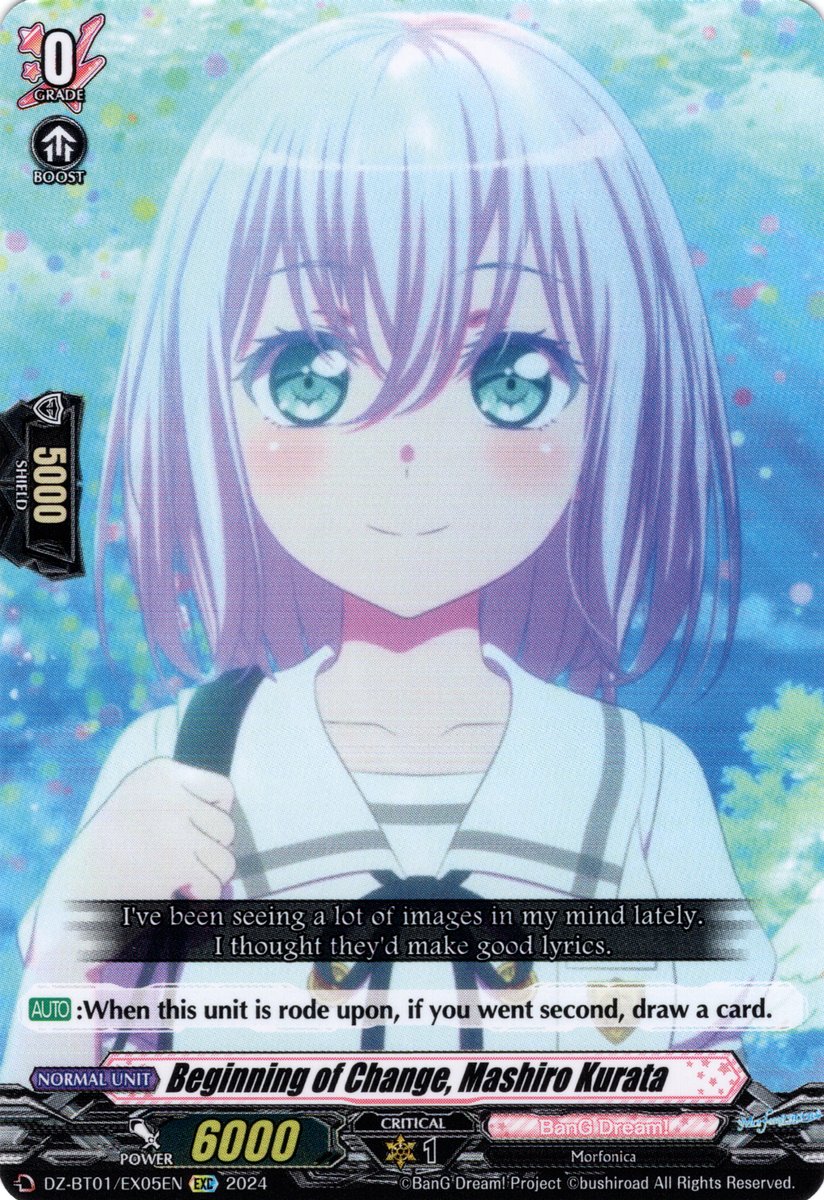 DZ-BT01/EX05EN Beginning of Change, Mashiro Kurata Edition Exclusive (EX)