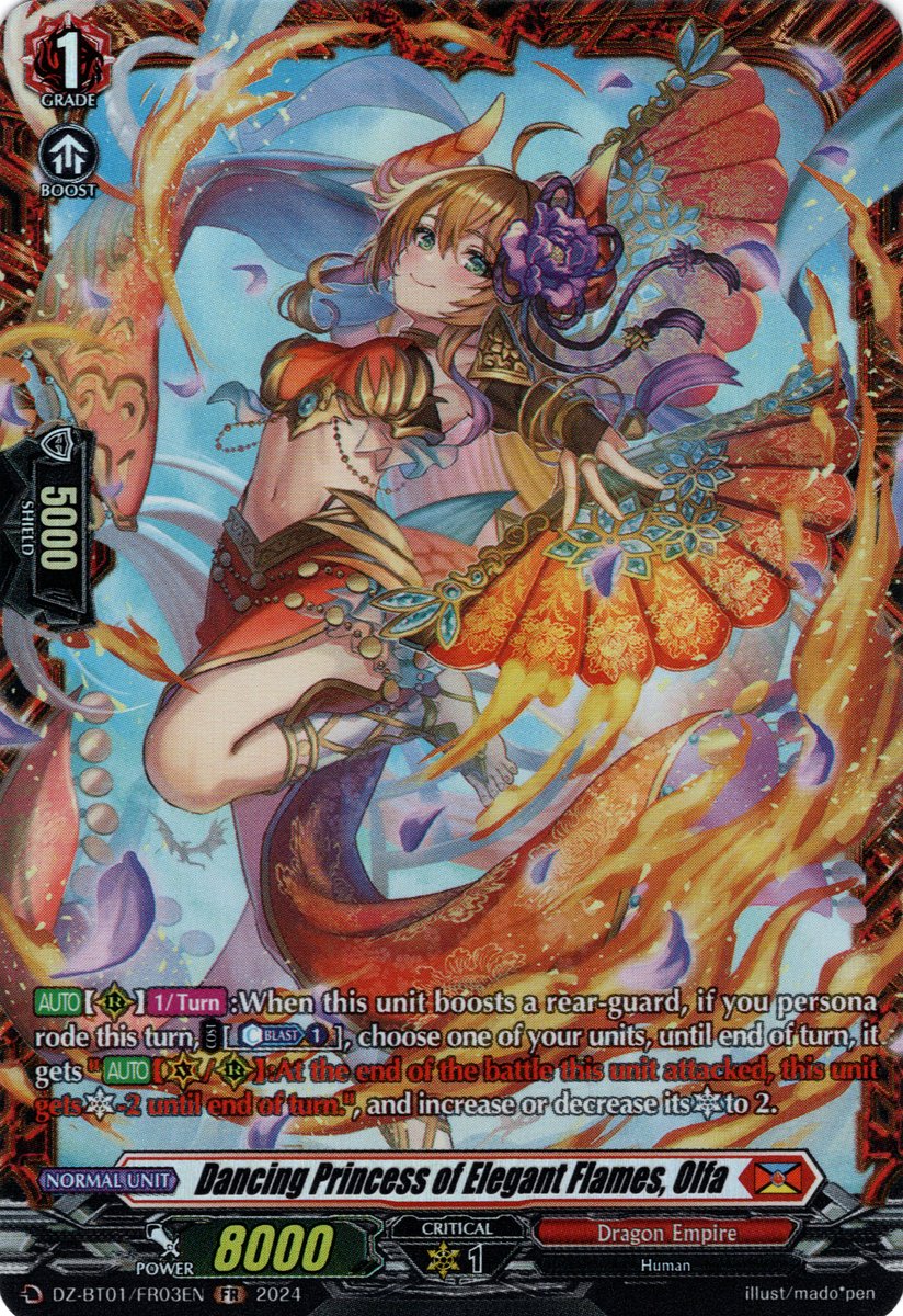 DZ-BT01/FR03EN Dancing Princess of Elegant Flames, Olfa Frame Rare (FR)