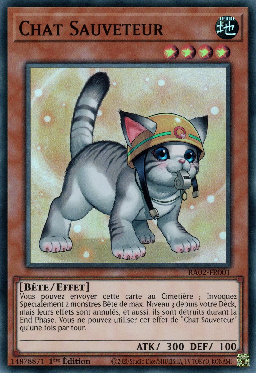 RA02-FR001B Chat Sauveteur Super Rare