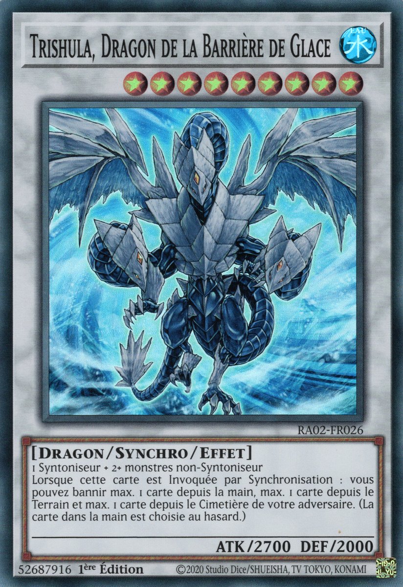 RA02-FR026 Trishula, Dragon de la Barrière de Glace Super Rare