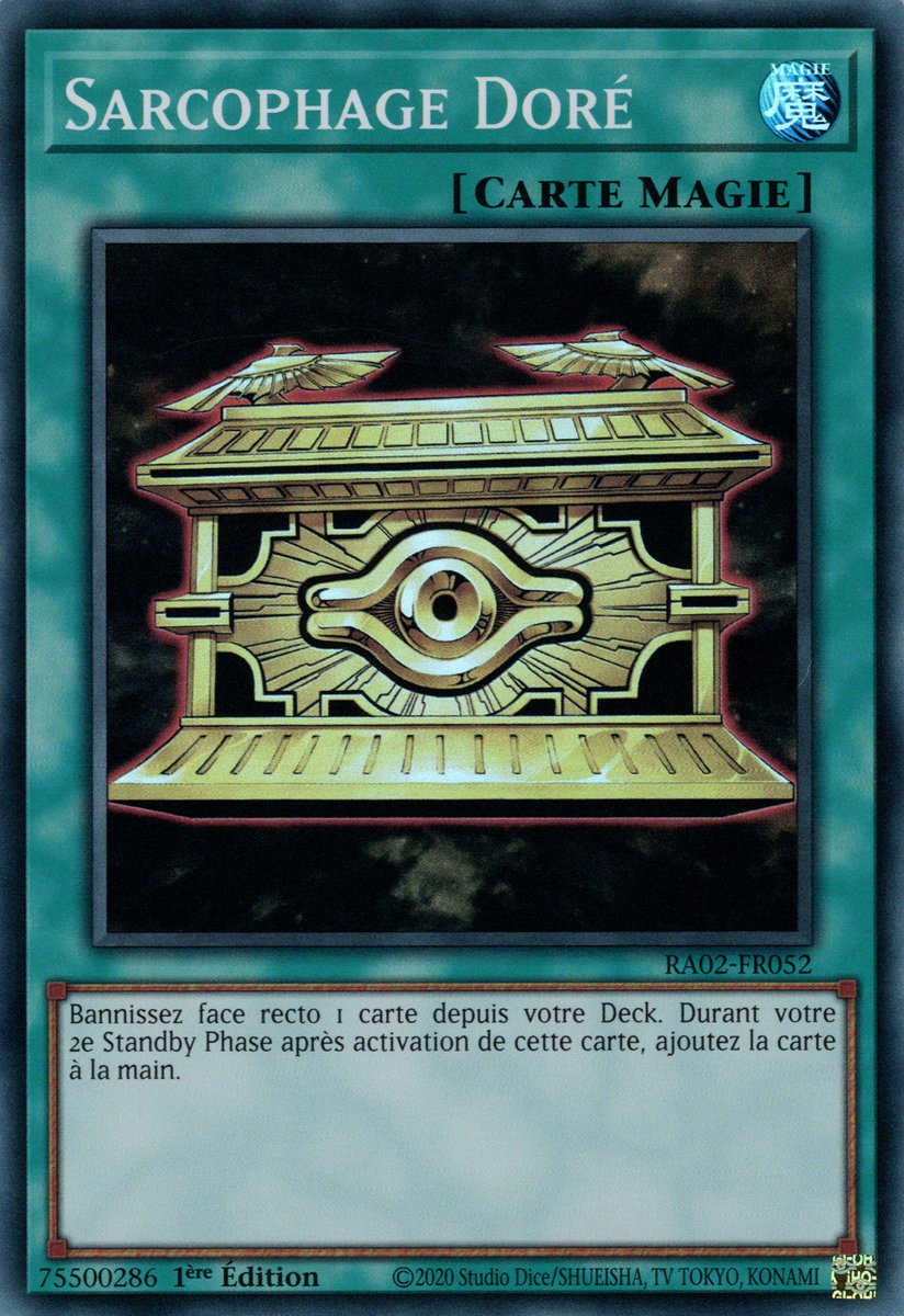 RA02-FR052 Sarcophage Doré Super Rare