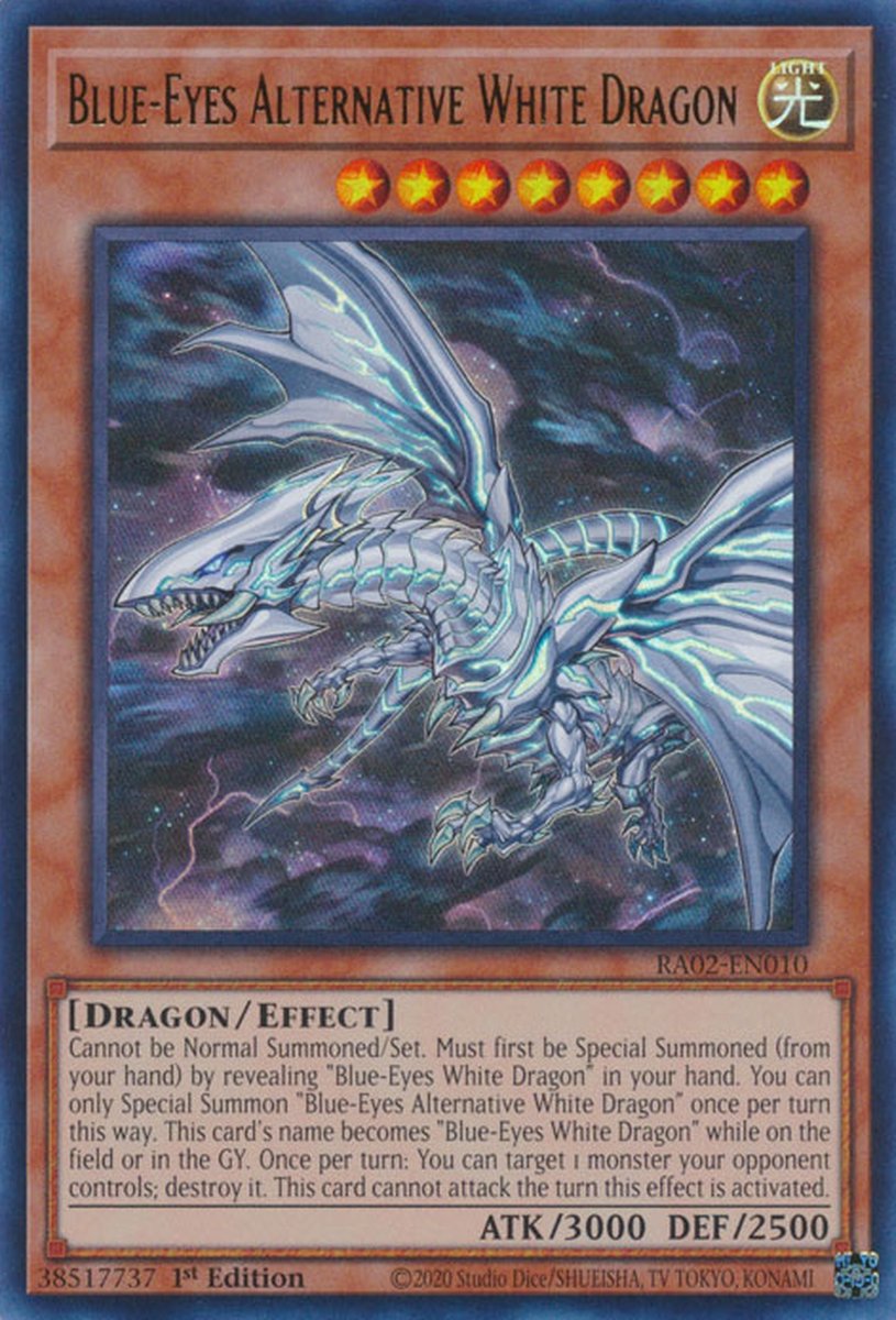 RA02-EN010 Blue-Eyes Alternative White Dragon Super Rare