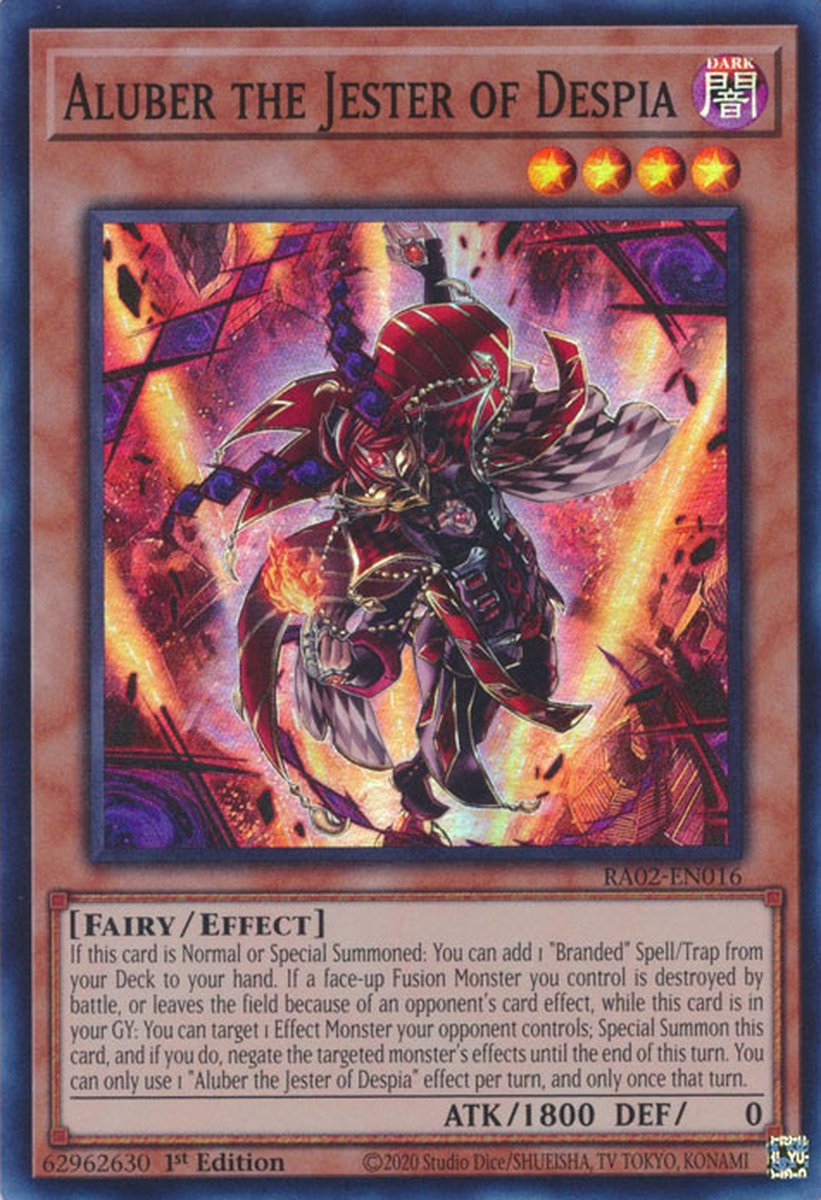 RA02-EN016 Aluber the Jester of Despia Super Rare