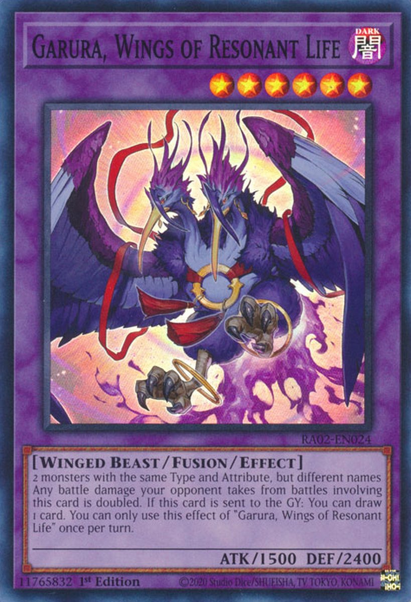 RA02-EN024 Garura, Wings of Resonant Life Super Rare