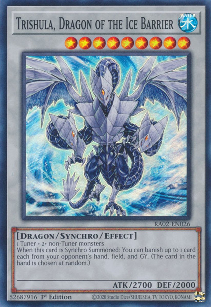 RA02-EN026 Trishula, Dragon of the Ice Barrier Super Rare