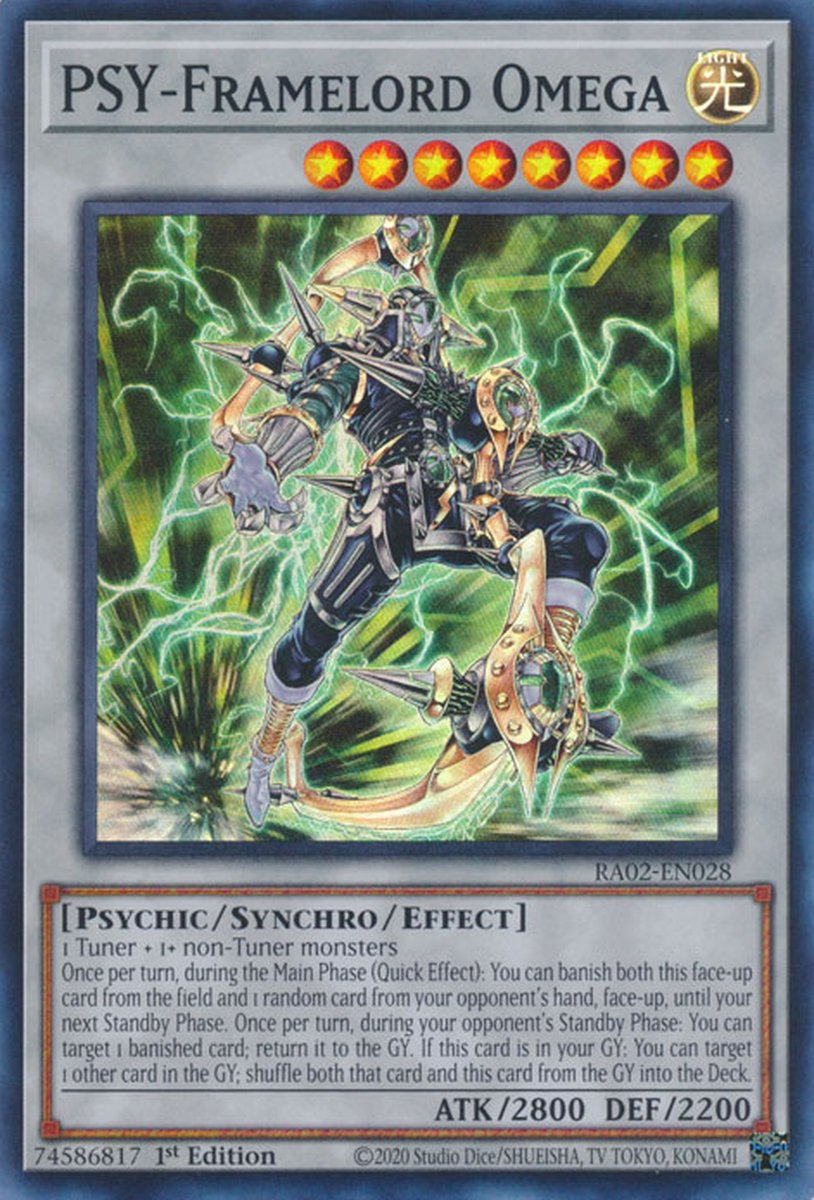 RA02-EN028 PSY-Framelord Omega Super Rare