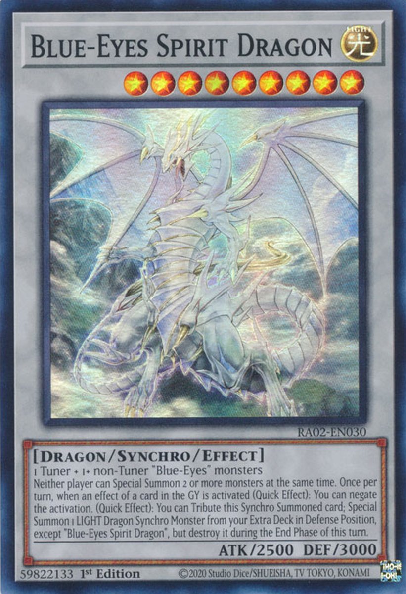 RA02-EN030 Blue-Eyes Spirit Dragon Super Rare