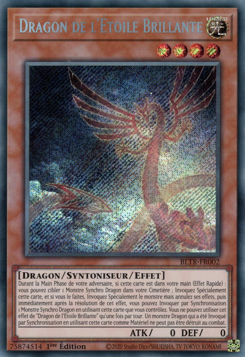 BLTR-FR002 Dragon de l'Étoile Brillante Secret Rare