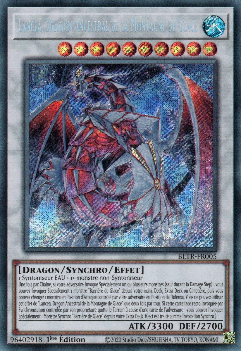 BLTR-FR005 Lancea Dragon Ancestral de la Montagne de Glace Secret Rare