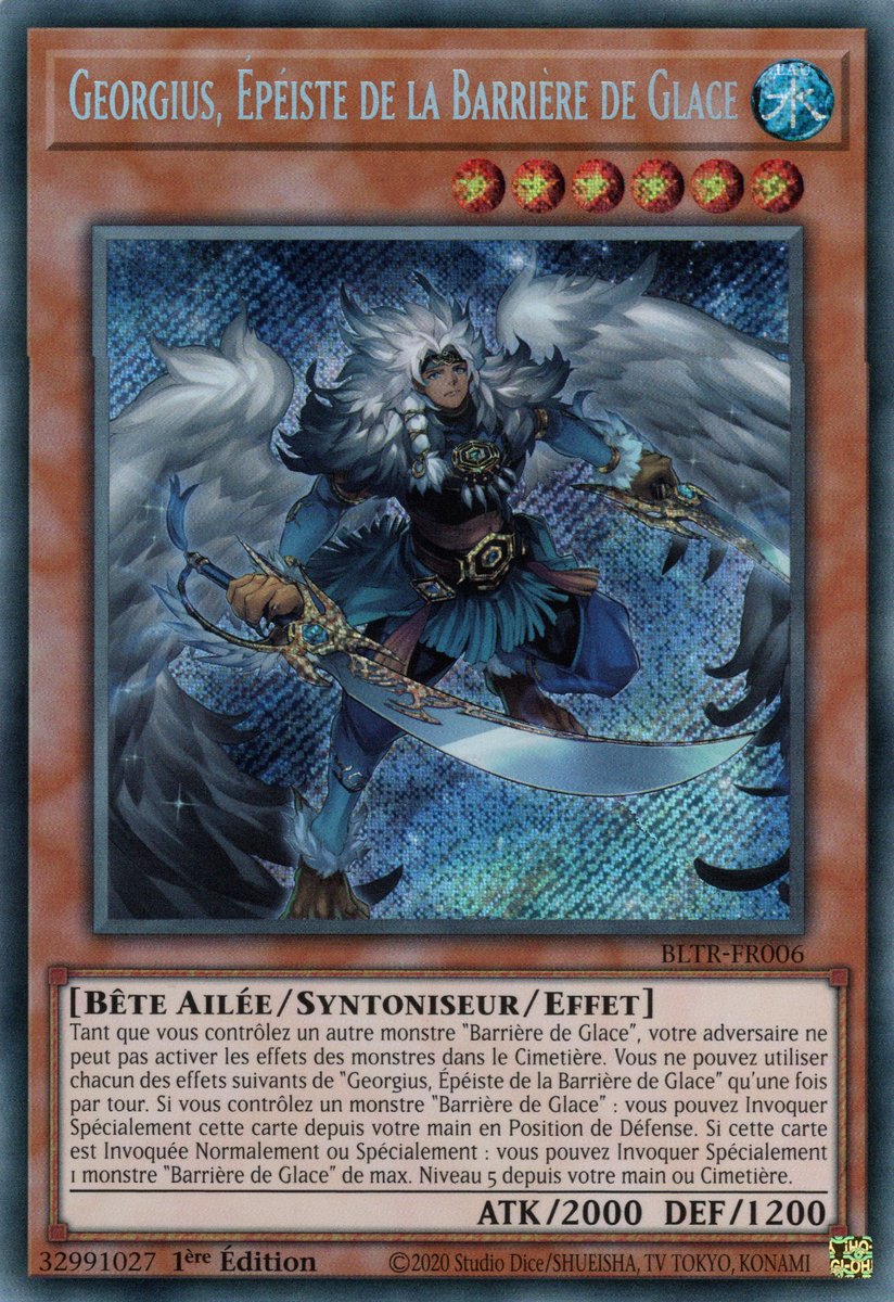 BLTR-FR006 Georgius, Épéiste de la Barrière de Glace Secret Rare