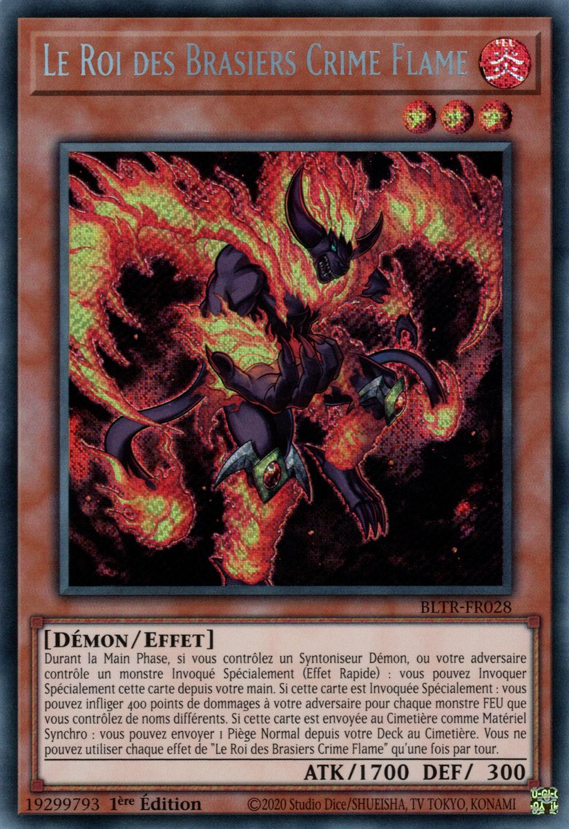 BLTR-FR028 Le Roi des Brasiers Crime Flame Secret Rare