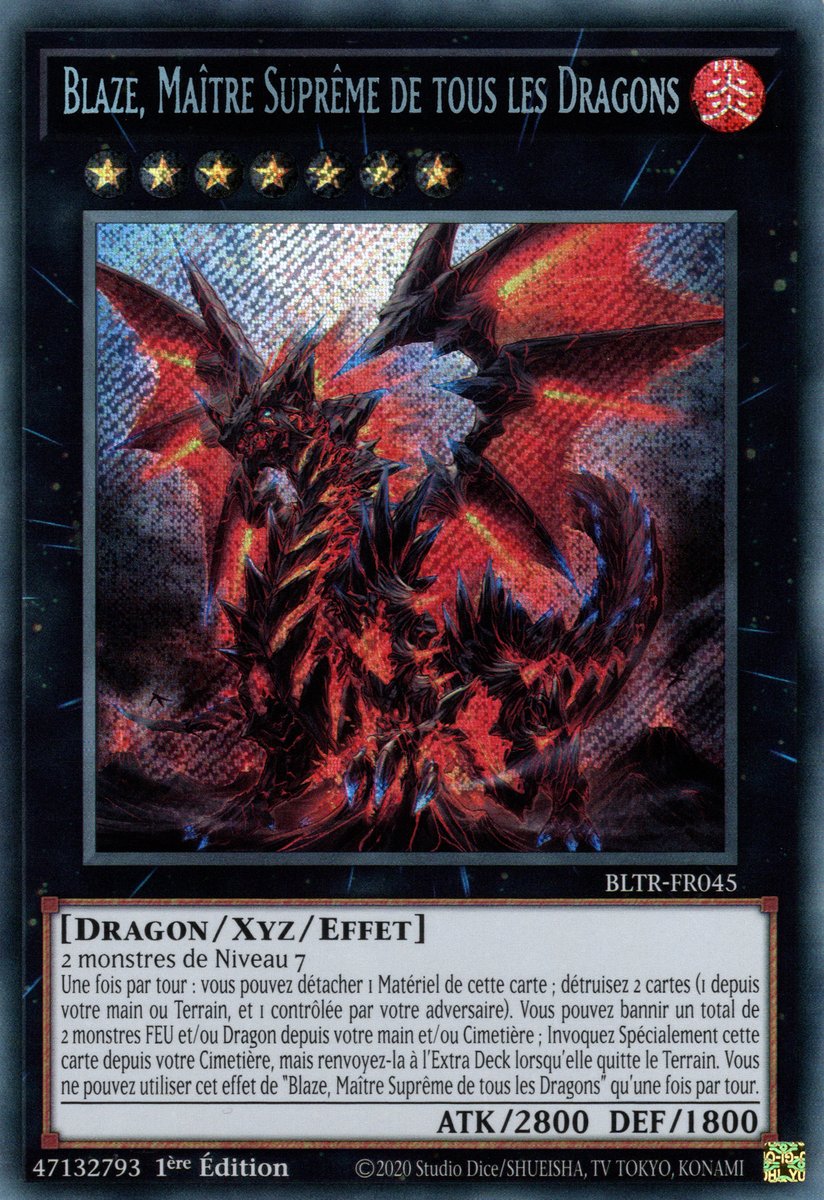 BLTR-FR045 Blaze, Maître Suprême de tous les Dragons Secret Rare