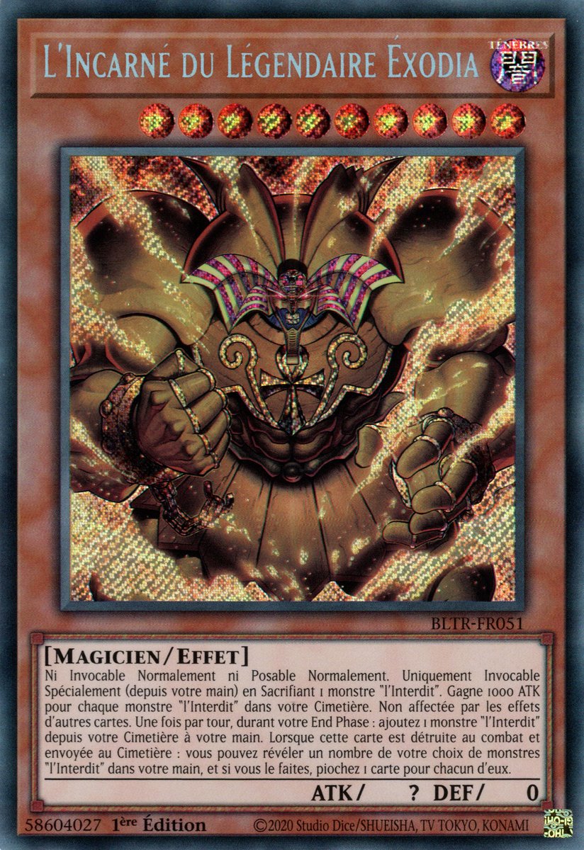 BLTR-FR051 L'Incarné du Légendaire Éxodia Secret Rare