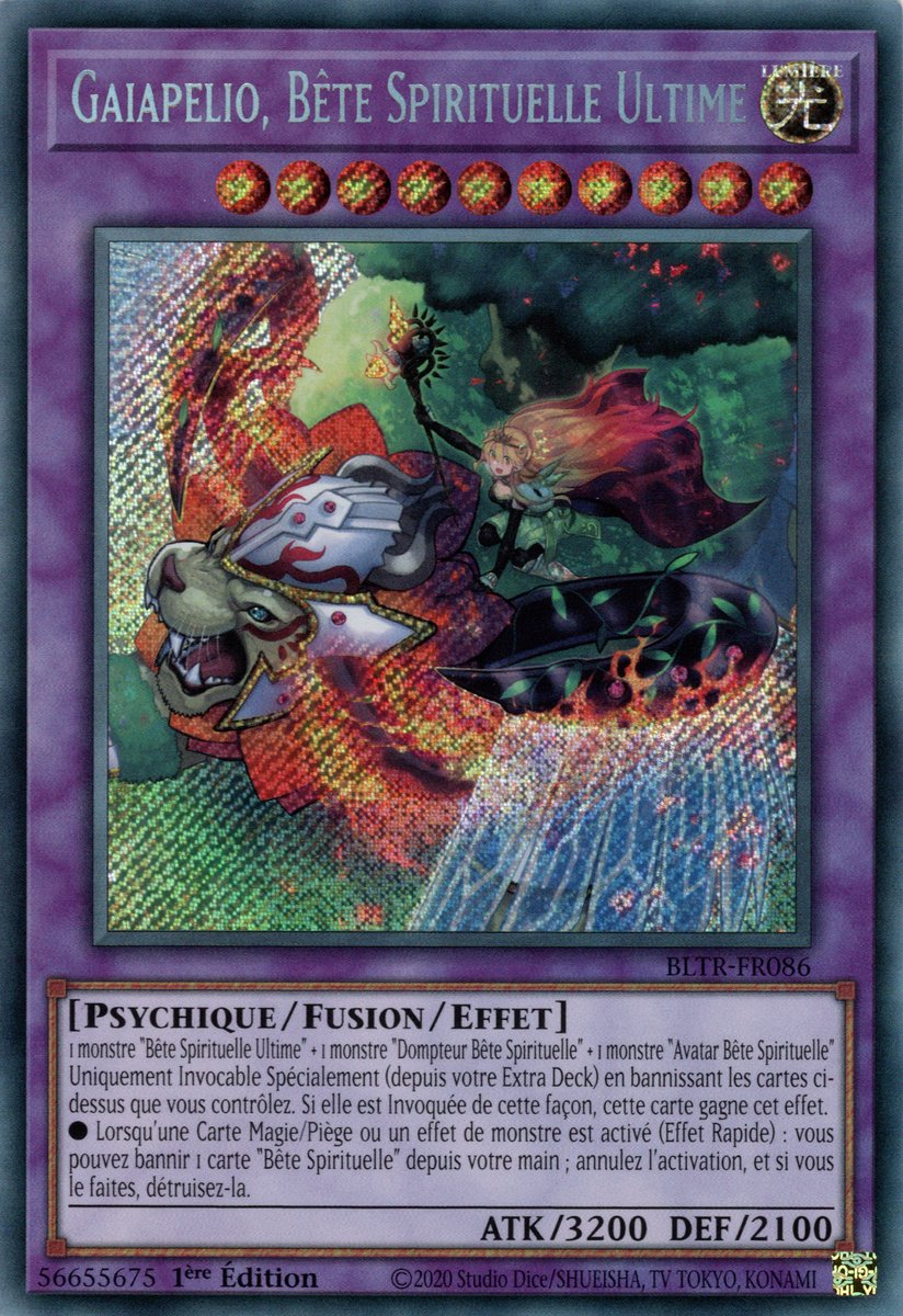 BLTR-FR086 Gaiapelio, Bête Spirituelle Ultime Secret Rare