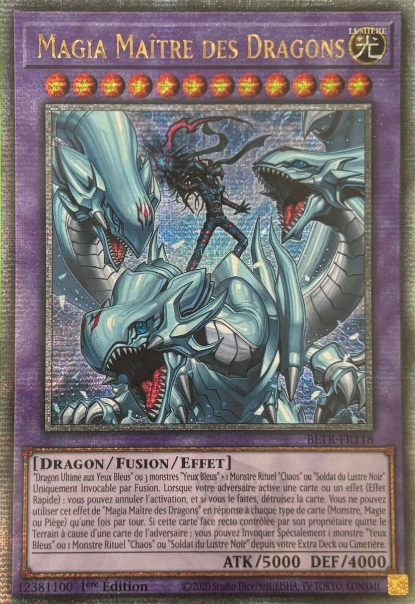 BLTR-FR118 Magia Maître des Dragons Quarter Century Secret Rare