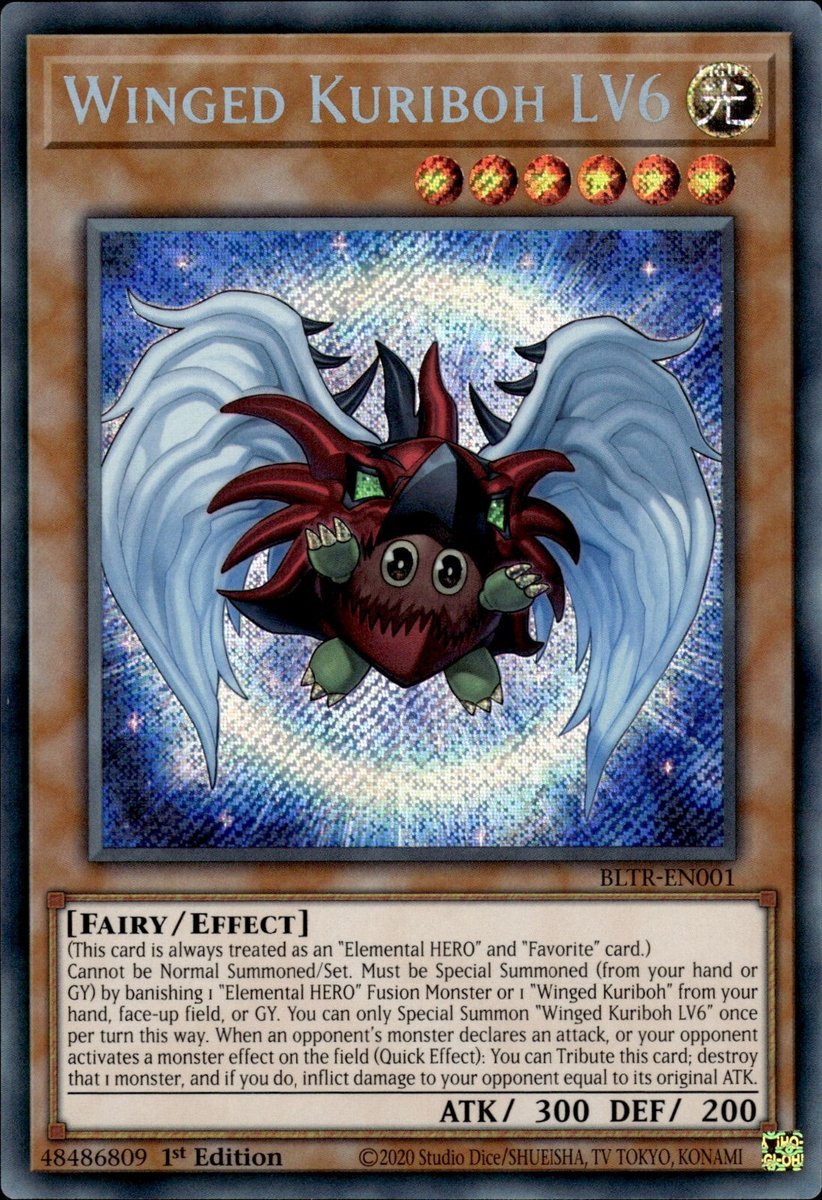 BLTR-EN001 Winged Kuriboh LV6 Secret Rare