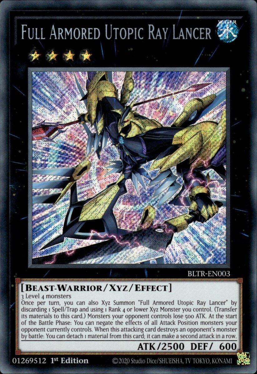 BLTR-EN003 Full Armored Utopic Ray Lancer Secret Rare