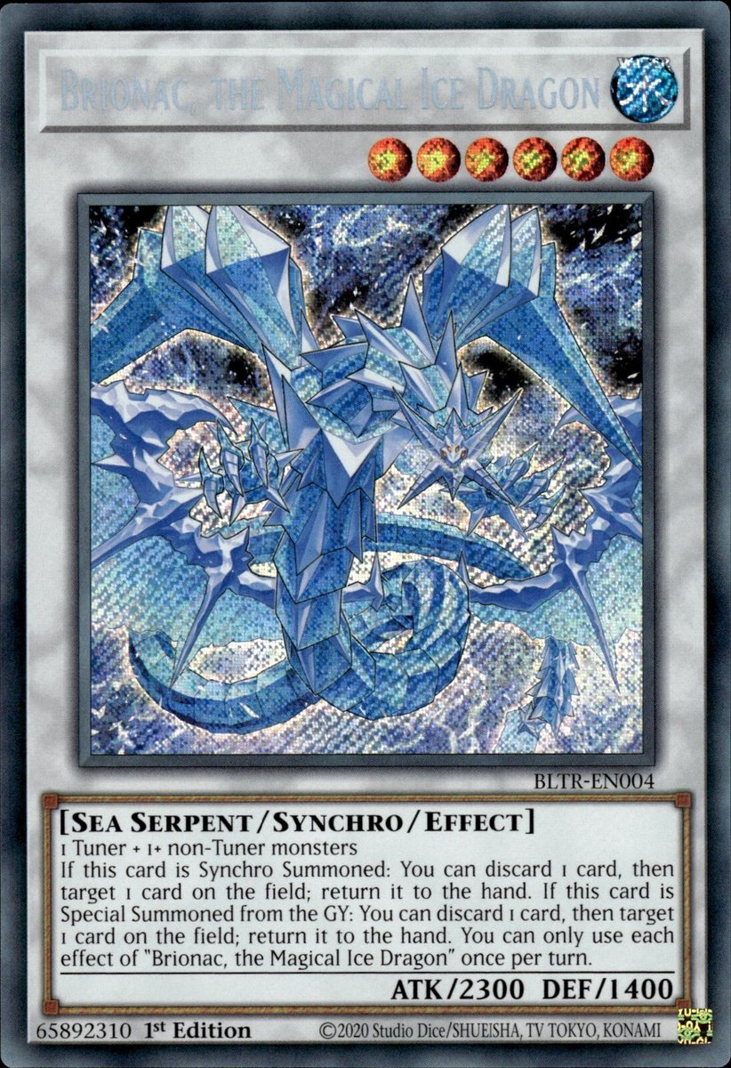 BLTR-EN004 Brionac, the Magical Ice Dragon Secret Rare