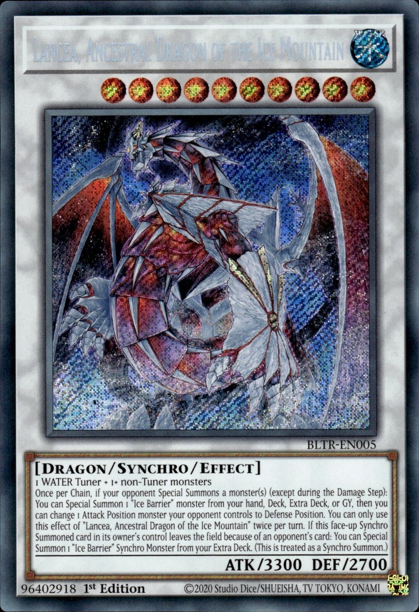 BLTR-EN005 Lancea, Ancestral Dragon of the Ice Mountain Secret Rare