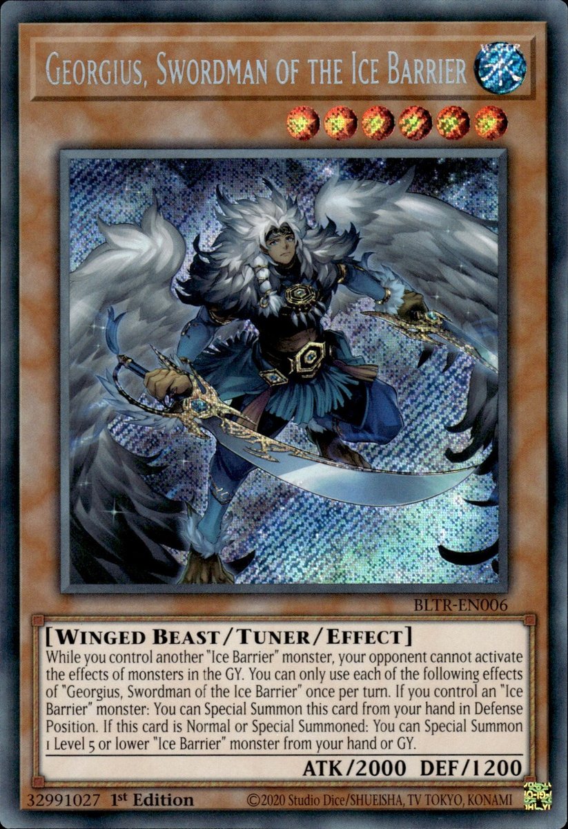 BLTR-EN006 Georgius, Swordman of the Ice Barrier Secret Rare