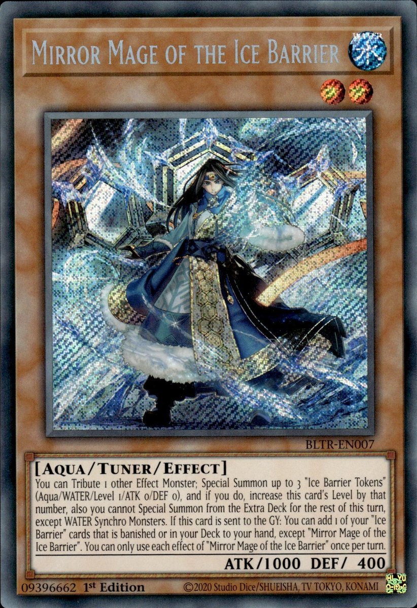 BLTR-EN007 Mirror Mage of the Ice Barrier Secret Rare