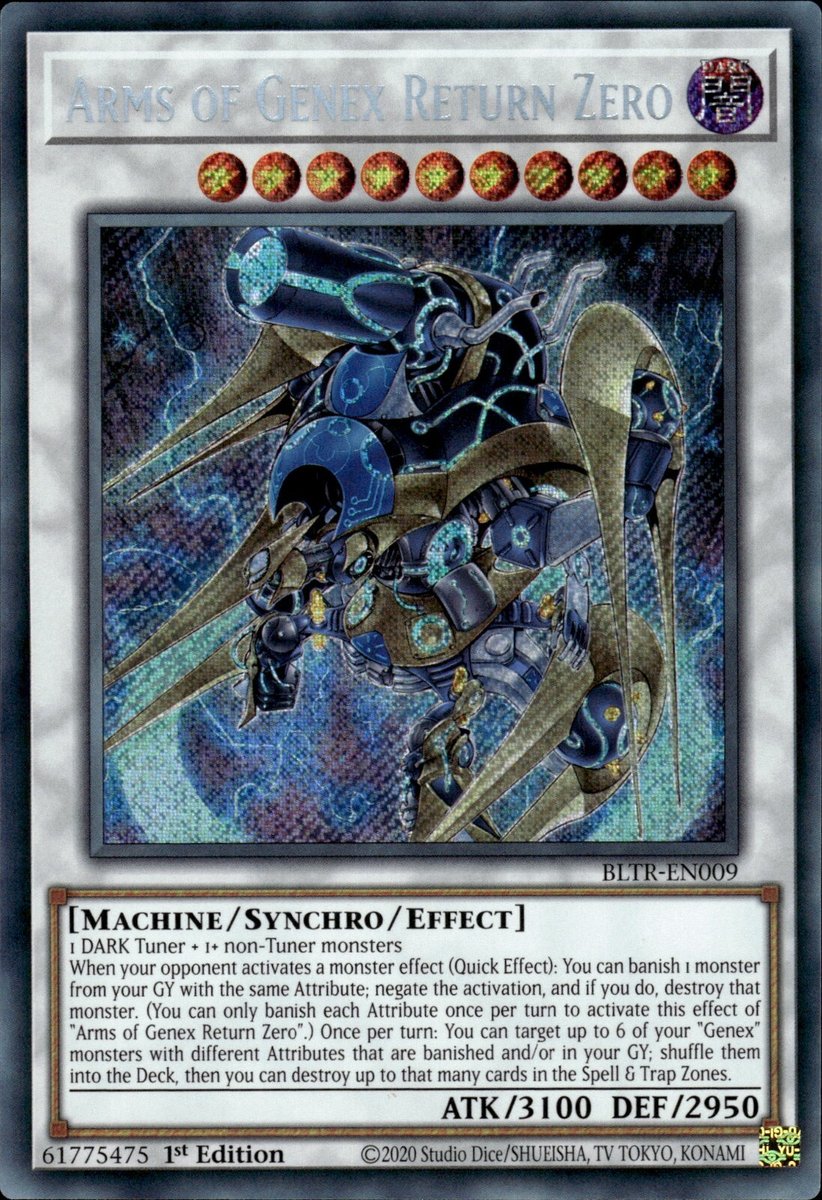 BLTR-EN009 Arms of Genex Return Zero Secret Rare